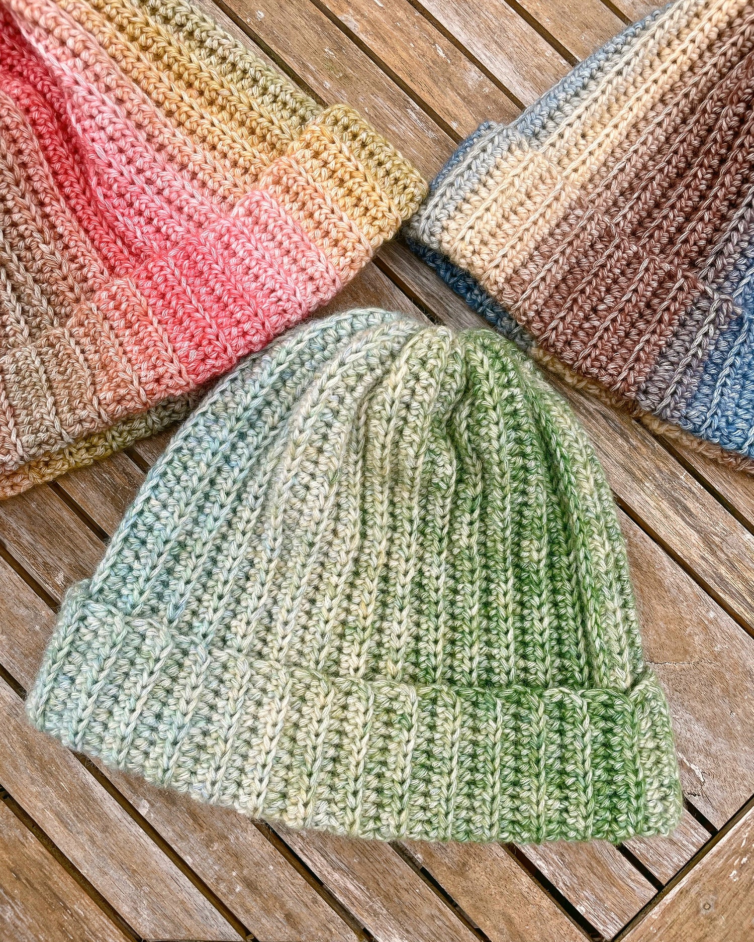 HandMade Crochet Gradient Warm Beaniess