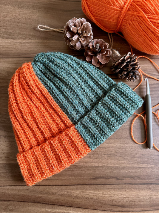 Split Colour Warm Beanie