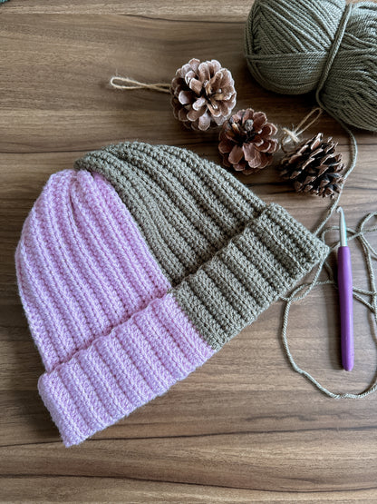 Split Colour Warm Beanie